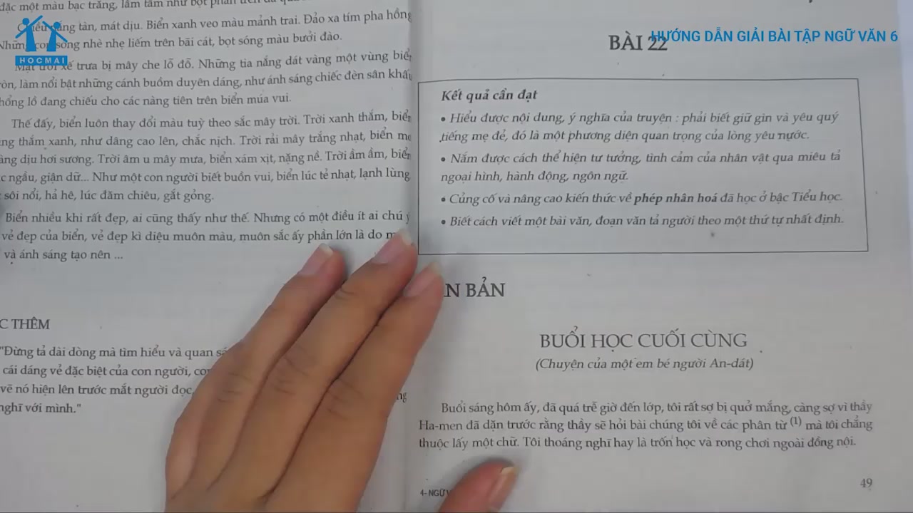 Giải Cau 1 Trang 54 Sgk Ngữ Văn 6 Tập 2 Hướng Dẫn Giải Bai Tap Ngữ Văn 6 Hocmai